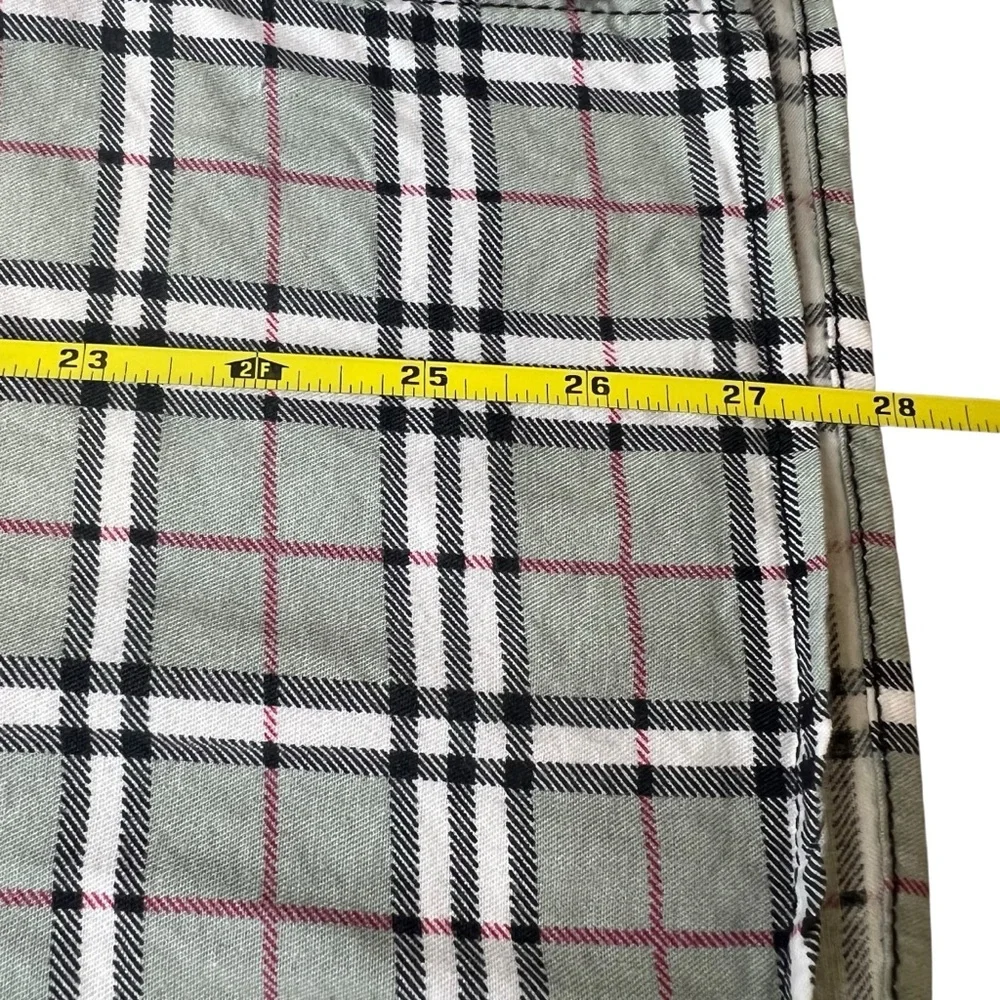 Tripp NYC Men’s Medium Goth Plaid Black/Red Checked Button Up Shirt - Picture 7 of 14